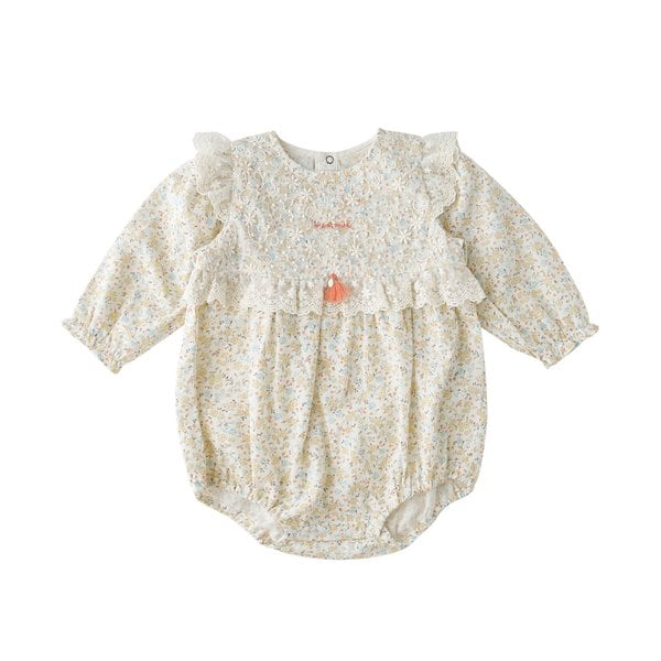 [여주점] [오프라벨 여주점] 밍크뮤 (OR) 쁘띠플라워SET바디슈트 (35112-604-11)