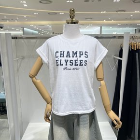 레터링 라운드 티셔츠 870340