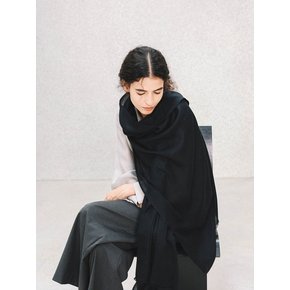 Cashmere pashmina muffler_Black