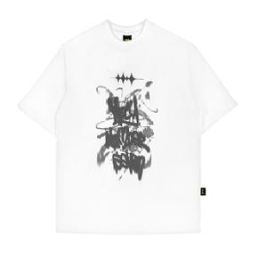 [홀리넘버세븐][CocaNButter]Oversized Hip Hop Dance Studio Vintage Graphics T-Shirt_WHITE