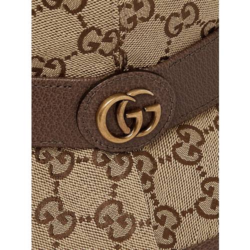 [해외배송] GUCCI 레더 모노그램 캔버스 버킷 모자 5765874HG62 B0080090839