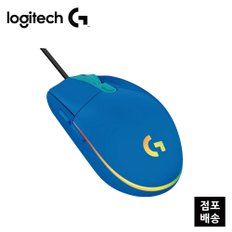 [로지텍코리아] 유선게이밍마우스 LIGHTSYNC G102 블루