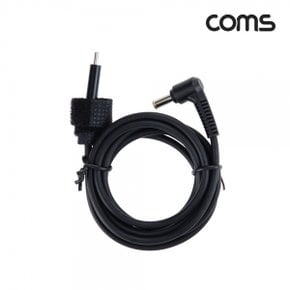 IF981 Coms USB3.1(TypeC)노트북전원변환케이블(PDtoDC5.0/3.0),충전,젠더,1.5m,꺾임형,꺽임