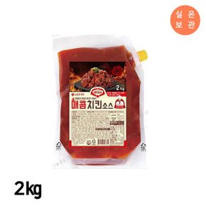 롯데 델가 매콤 치킨소스 2kg / 양념치킨 소스 실온 대용량