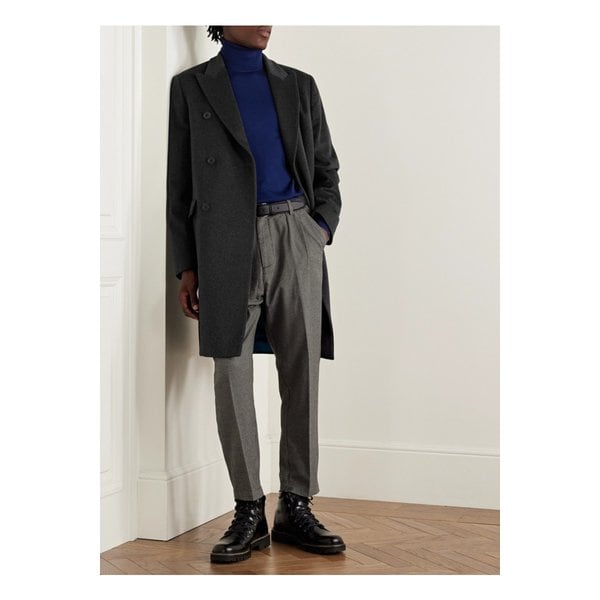 더블브레스트 울 캐시미어 블렌드 펠트 오버코트 46376663162903501