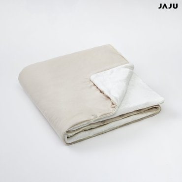 JAJU (침구)움직임이 편안한 똑딱이 블랭킷_135x85cm_라이트 베이지