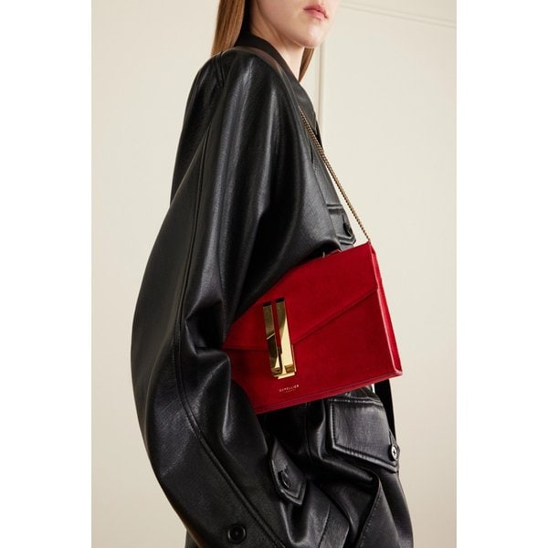 드멜리어 밴쿠버 스웨이드 숄더백 46376663162980002