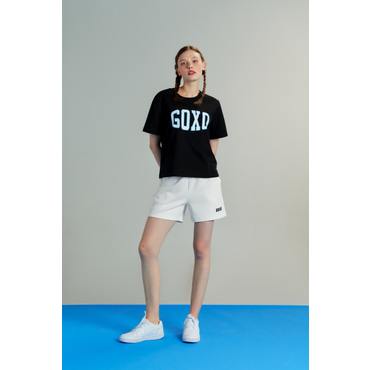 고엑스오 훅슬라이스 스포츠핏 숏팬츠 화이트
