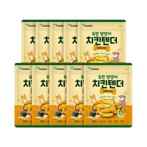 댕댕이 치킨텐더 단호박&치즈 120g 10팩 / 강아지 수제 간식 닭안심 육포