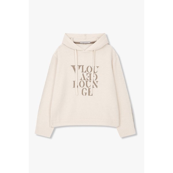 [부산점] 보브)) 로고 그래픽 후드 니트 풀오버 (7126150800)