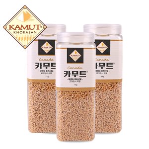 이쌀이다 고대곡물 정품 카무트 쌀 1kgX3개 (용기)