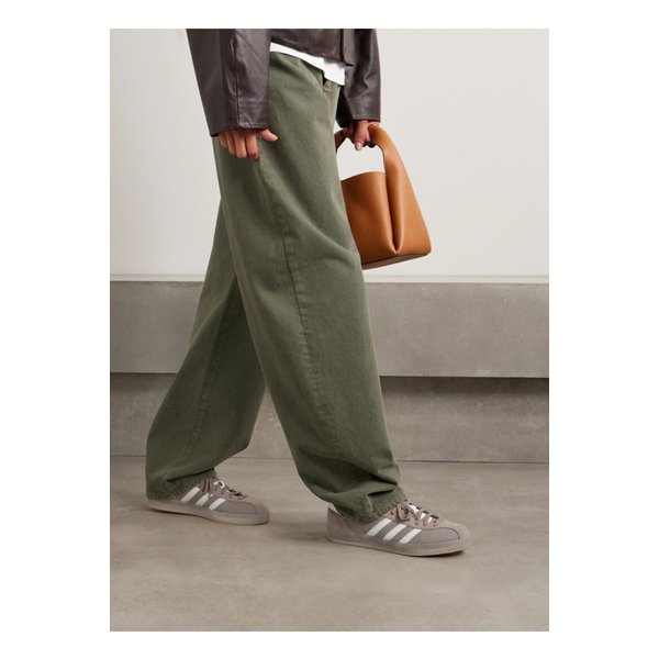 가젤 인도어 프로 스웨이드 가죽 트리밍 메시 스니커즈 머쉬룸 1647597358640101