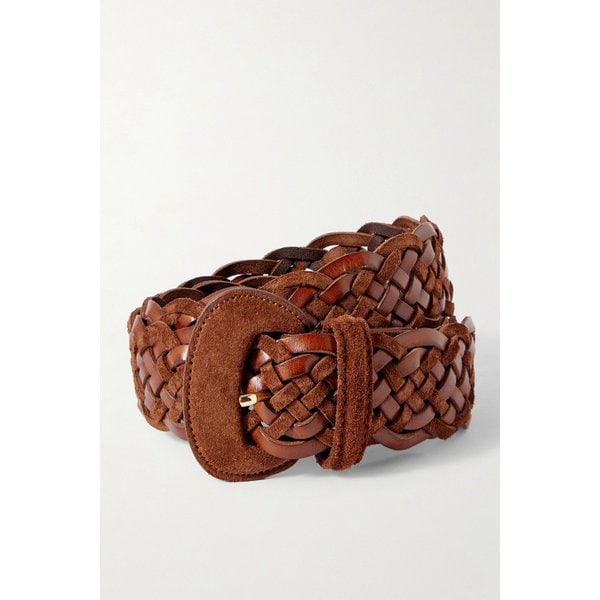 앤더슨스 가죽 스웨이드 위빙 웨이스트 벨트 46376663162988375