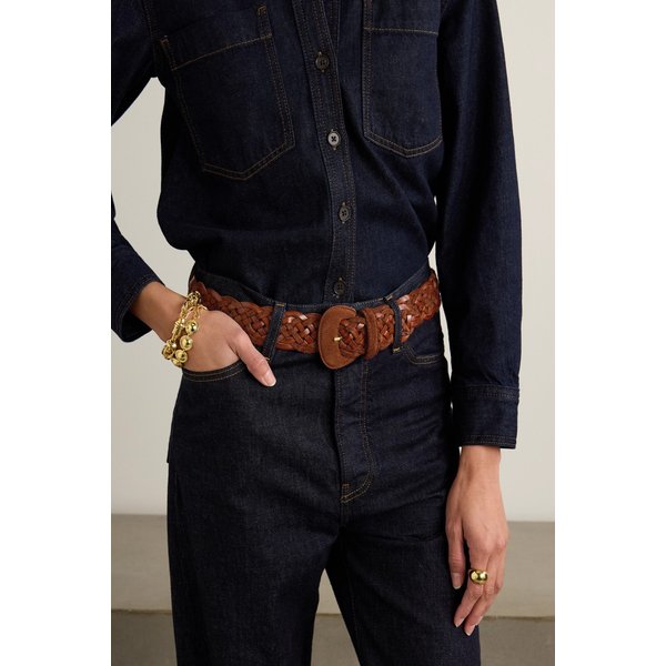 앤더슨스 가죽 스웨이드 위빙 웨이스트 벨트 46376663162988375