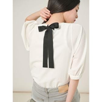 빈폴레이디스 시어서커 볼륨 탑 블라우스  화이트 (BF5665C511)