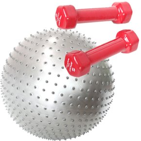 안티버스트 마사지 짐볼+0.5kg 아령 2개