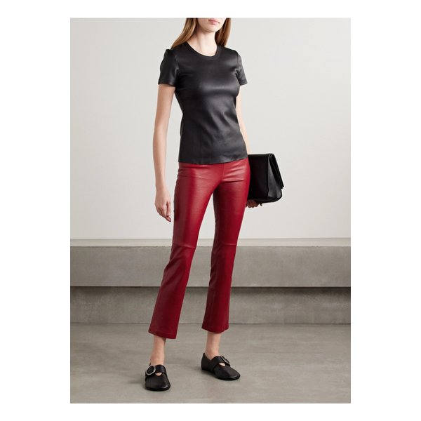 스툴즈 JP 트웬티 크롭 가죽 플레어 레깅스 1647597359011530