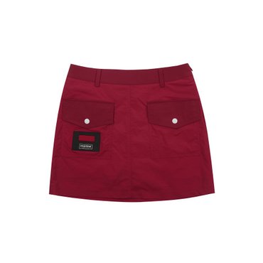 MARTINE GOLF [정상가 318000원]여성 티꽃이 립조직 스커트 레드 (Q0CQ20276)