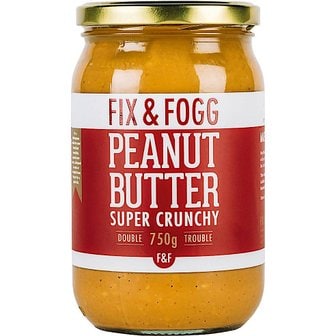  픽스앤포그 슈퍼 크런치 피넛 버터 땅콩잼 Fix & Fogg Peanut Butter Super Crunchy 750g