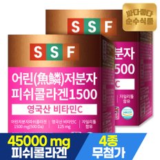 500달톤 어린 저분자 피쉬 콜라겐 1500MG 스틱 비타민C 2박스(60포)