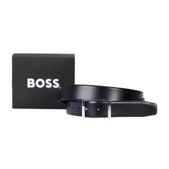 BOSS [30프로 할인][FA23] 이탈리안 소가죽 리버서블 벨트 블랙(50496679004)