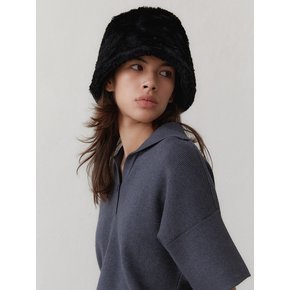 EP BUCKET HAT - FUR BLACK