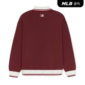 [코리아공식] 스포티브 바시티 오버핏 카라 맨투맨 BOS (Burgundy)