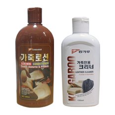 캉가루 가죽크리너+가죽로션 총2개/가죽보호제/광택제