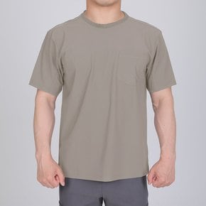 탄탄핏 남성 기능성 쿨티 기본 무지 포켓 반팔 라운드 티셔츠(KP31LT039M)