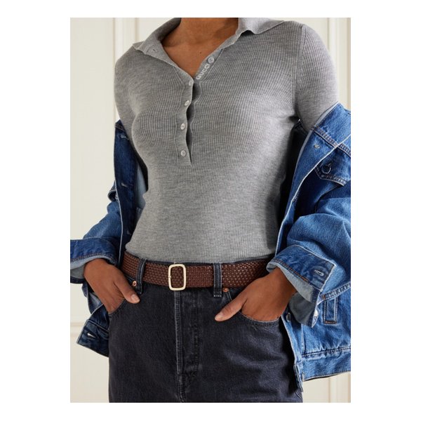 앤더슨스 우븐 가죽 벨트 브라운 1647597356175230