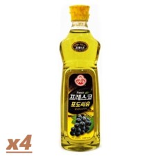 오뚜기 포도씨유 900ml x 4개