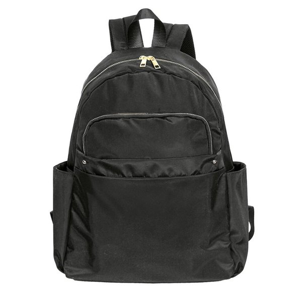 [옷자락] 여성 멀티포켓 분리수납 방수 검은색 캐주얼 백팩