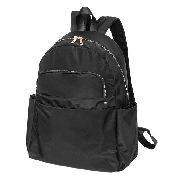 [옷자락] 여성 멀티포켓 분리수납 방수 검은색 캐주얼 백팩