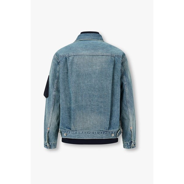 [CLASSCIS]남성 나일론 트윌 믹스 데님 자켓(블루) 6426101103000