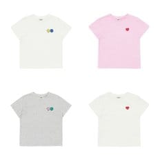 25SS 아동 베이직 래이핑이 래핑하트 반팔 티셔츠 택 1(85919-331-040,50,60,70,)