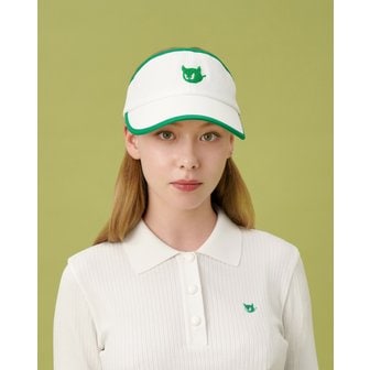 왁 왁[WAAC]골프 (WGRCX24201GRX)여성 Ribbon Visor 모자