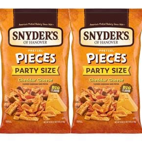 [해외직구] Snyders of Hanover 스나이더스하노버 프레첼 피스 체다 치즈 510g 2팩