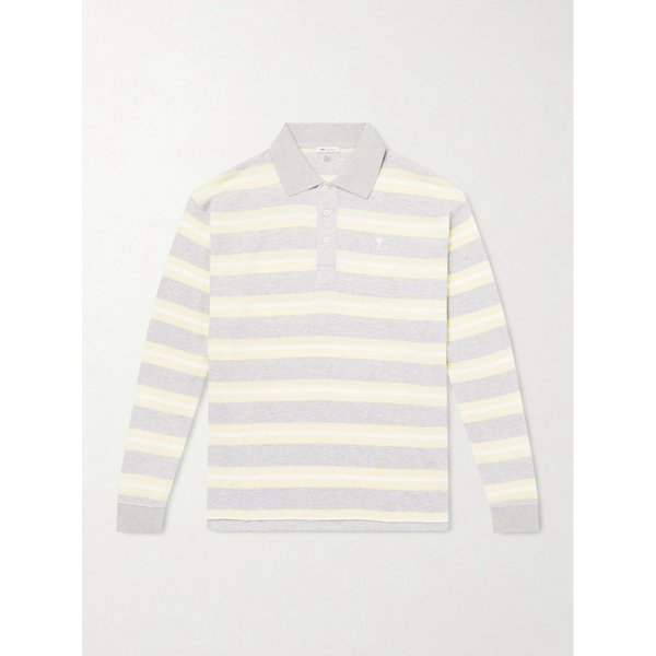스트라이프 코튼 저지 폴로 셔츠 46376663163015920