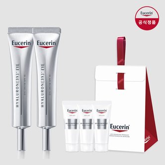 유세린 하이알루론 3X 아이크림 15ml 더블팩 [증정]하이알루론 3x 나이트 크림 20ml+울센마스크 2입