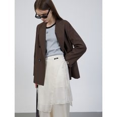 여름 린넨 블렌드 테일러드 더블 자켓 Z252MSF012