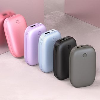  충전식 대용량 5200mah 전자핫팩 휴대용 전기 핫팩 손난로 보조배터리 USB C타입 주머니 손날로