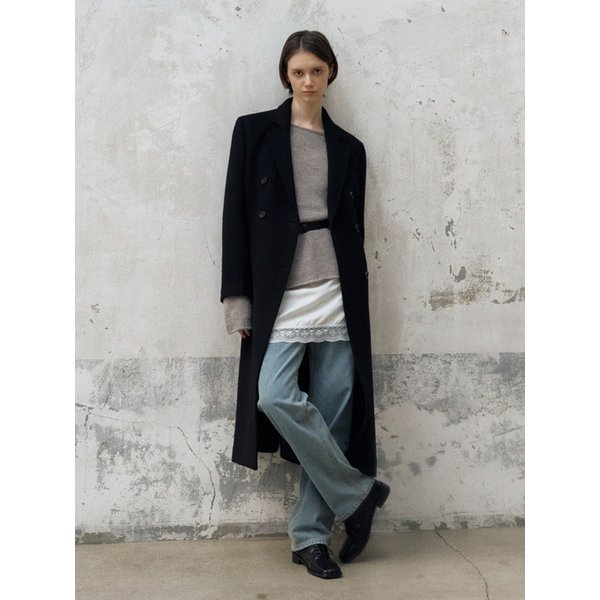 [메리지히 PICK] 마레 캐시미어 테일러드 코트 블랙