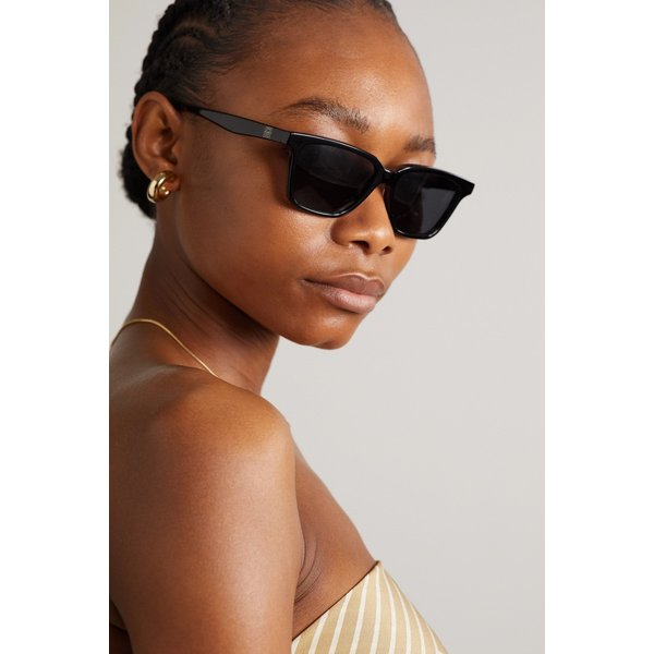 The Squares Square-frame Acetate Sunglasses 블랙 46376663162769910