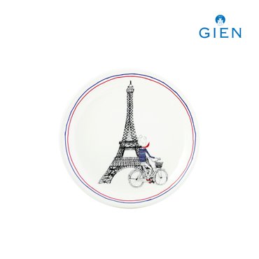지앙 사쎄 파리 카나페 접시 에펠탑 1p (16.5cm)