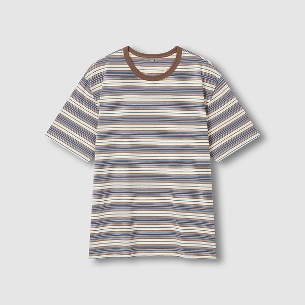 남 멀티 스트라이프 반팔 티셔츠 J116201058022
