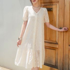 라일리 썸머 펀칭레이스 롱원피스_P425098522