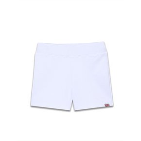 UNION JACK RIBBED SHORTS WHITE