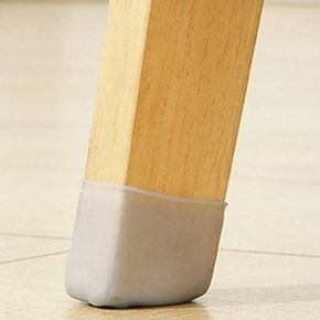 미끄럼방지 실리콘의자발캡 사각형 그레이