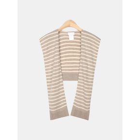 여성 페이크 가디건 레이어드 줄무늬 니트 어깨 숄 SAIT002_P397910639