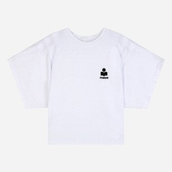 이자벨마랑 [시흥점] 6S TS0313FA A1N09E 20WH 키안자 로고 린넨 반팔 티셔츠 화이트